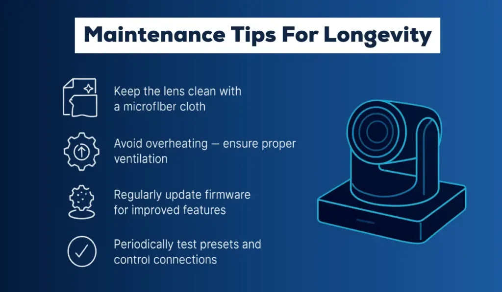 Maintenance tips to keep 4k ptz camera long lasting