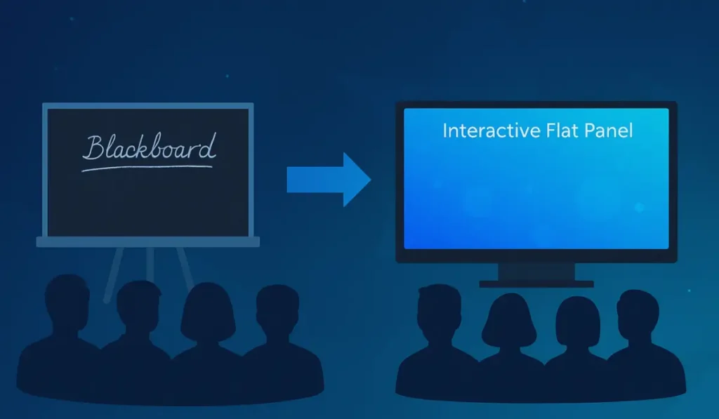Blackboard vs digital board
