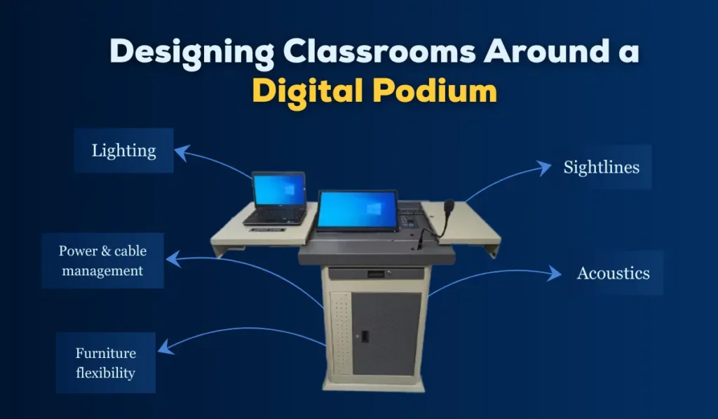 How to design classrooms around a digital podium