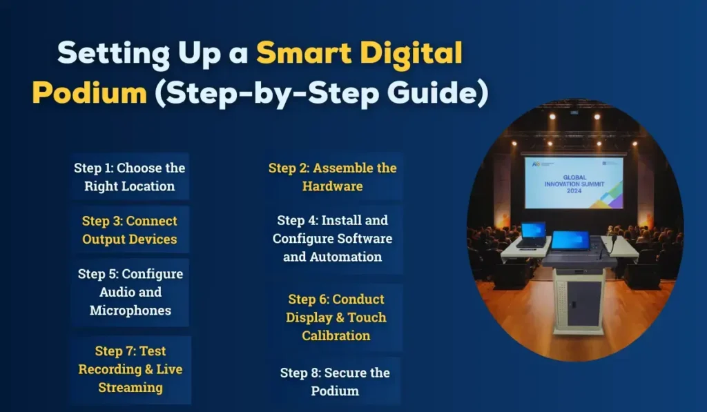 Setting Up a Smart Digital Podium