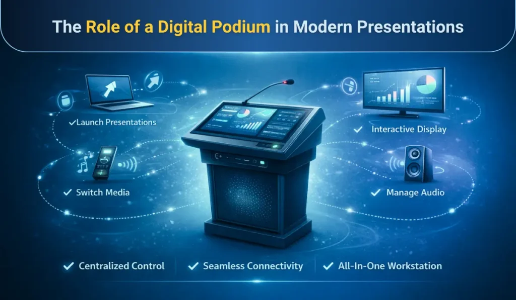 What is the role of a Digital Podium in modern presentations