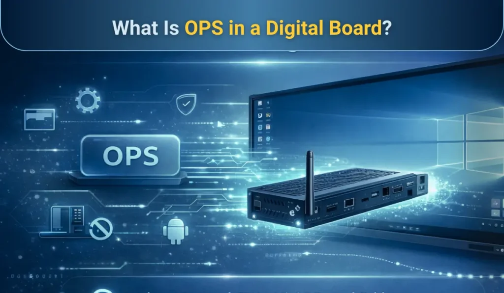 Describing what is OPS in digital board