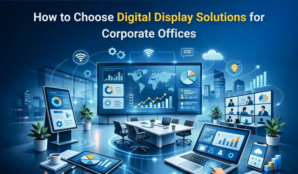 Explore How to Choose the Right Digital Display Solutions for Corporate Offices 