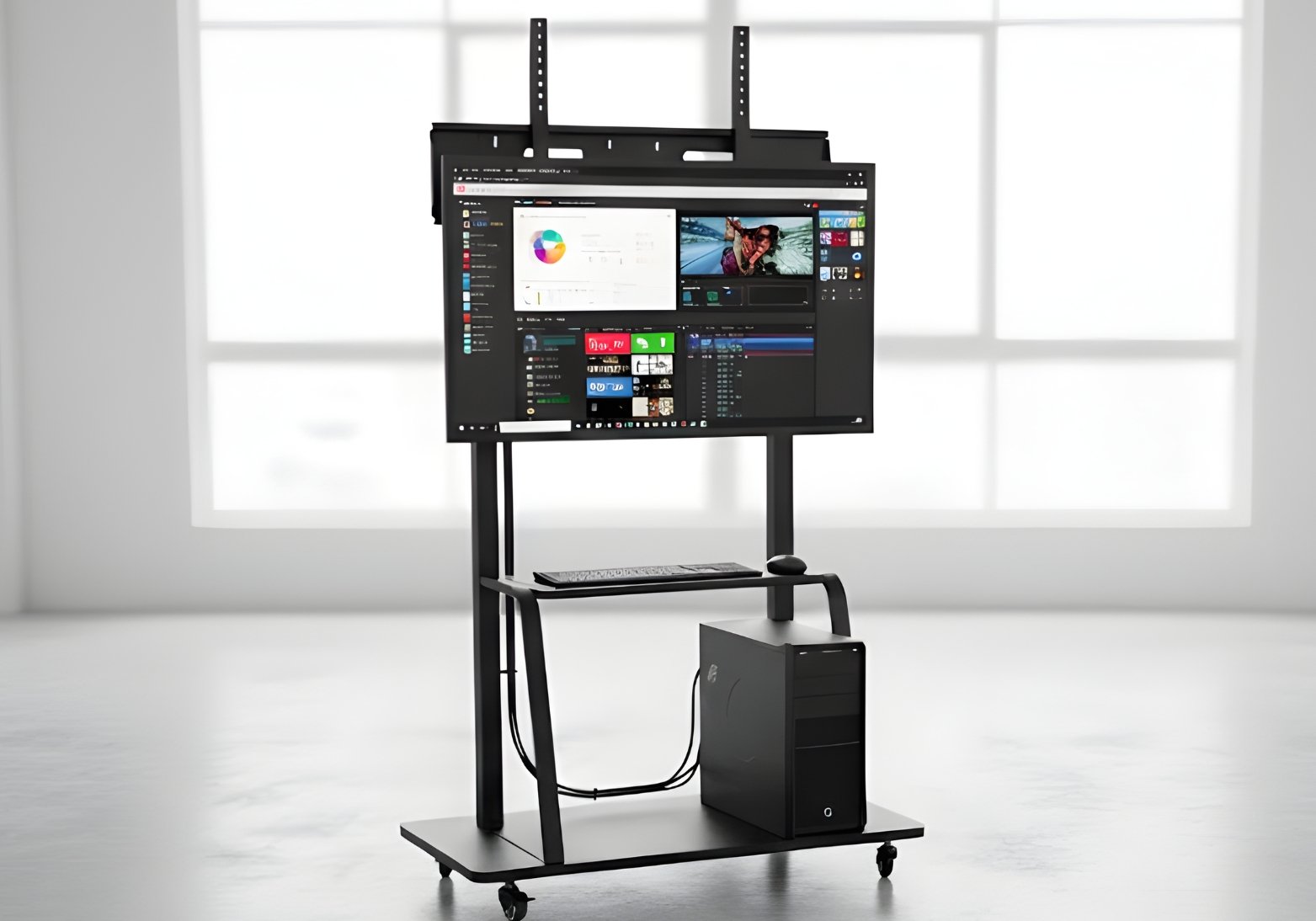 adjustable PC Floor Stand